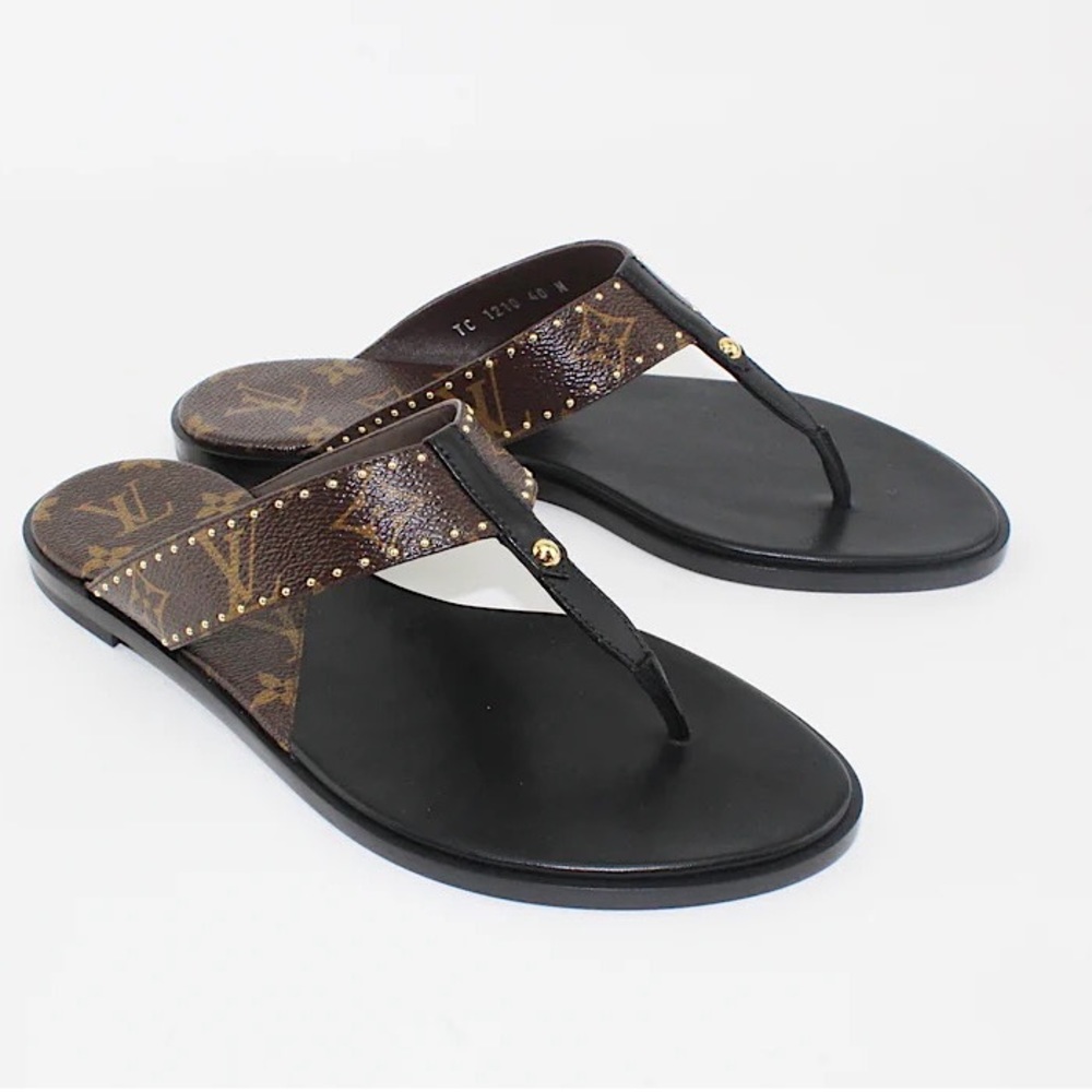 Authentic Louis Vuitton Black and Brown Sandals. Very Good condition.